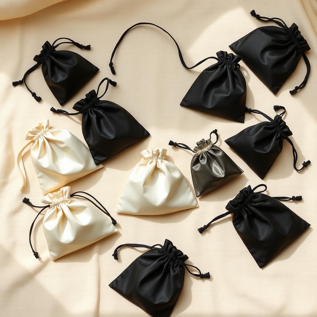 Drawstring Bag Pouch — Ivory
